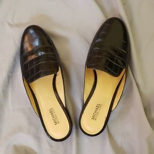 Crocodile Leather Michael Kors Mules